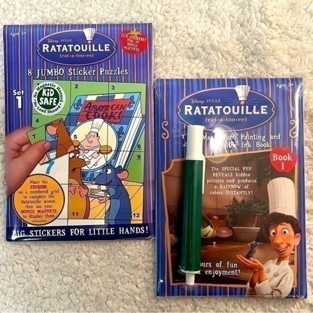 "Ratatouille" Jumbo Sticker Puzzle + 2 in 1 Magic Pen Invisible Ink